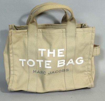 MARC JACOBS The tote bag en tissu beige