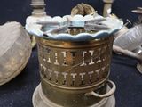 many different types of antique items on the table