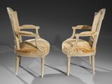 pair of louis xvi style armchairs