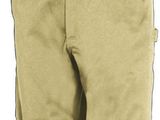 the overalls of a man are tan and tan with a black belt