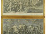un ensemble de deux gravures représentant le triomphe de Vénus