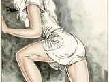 an image of a drawing of a woman in a white dress