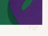 an image of a picture of a purple and green abstract painting