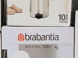 three boxes of brabantia products are stacked on top of each other
