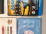 many different types of electronic gadgets on the shelf