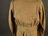 an image of a suit with a red stripe on the back of it