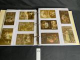 a close up of a book with a bunch of pictures on it
