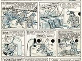 une vieille bande dessinée représentant un homme à cheval