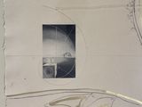 a picture of a drawing of a plane on a piece of paper