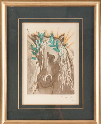 an image of a drawing of a woman with a wreath of leaves on her head