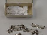 a box of silverware sitting on a table