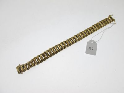 bracelet maille américaine or 750°/°°, bossué, cassé, inco… - Photo 1