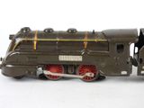 a toy train that is sitting on a white surface