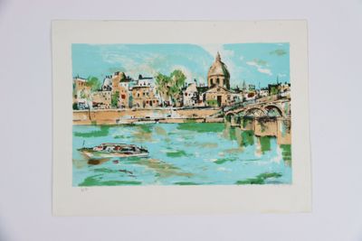Kazunari OGATA (1933 -). Le pont des arts.