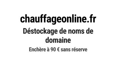 Nom de domaine chauffageonline.