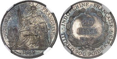 a close up of a silver coin with a woman on it