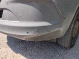 a close up of the front bumper of a car
