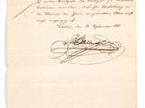 une lettre manuscrite du président des états-unis