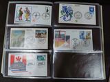 many different stamps on the cover of a book