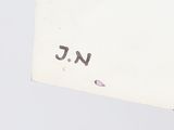 a picture of a sign on a wall that says j e