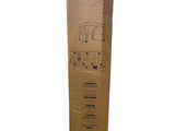 a cardboard box that has a picture of a bus on it