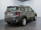 the back of a grey jeep compass parked in a garage