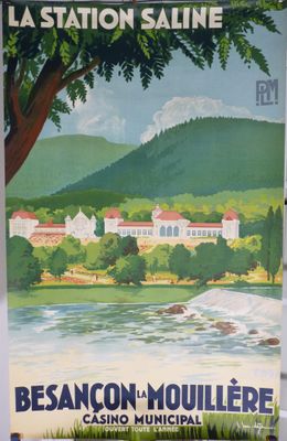 une grande affiche sur la façade d'un immeuble