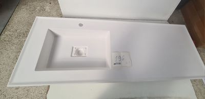 Plan vasque simple avec lavabo intégré, 145x50, articles d'o…