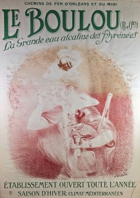 Adolphe WILLETTE (1857-1926) "Le Boulou Grande Eau Alcaline …
