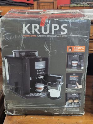 brand new krups coffee maker and espressor machine in the box