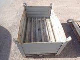 a small metal box with some sort of stuff inside of it