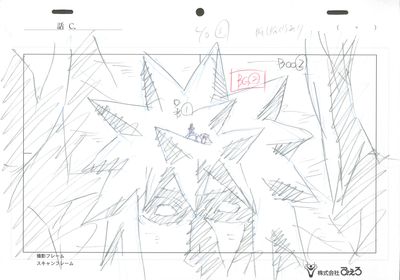 esquisses d'un dessin représentant un personnage Pokémon sur un écran d'ordinateur