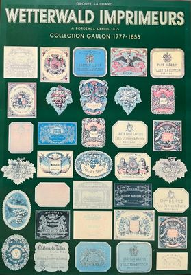 Encadré de reproductions d'étiquettes du groupe Saillard, co…