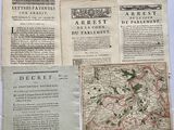 three old maps of france, including a map of paris and a map of paris