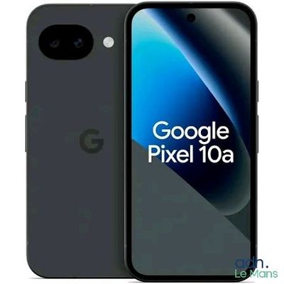 the google pixel 10a smartphone is shown in black