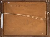 a picture of an old wooden box with writing on it