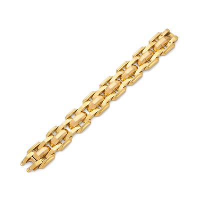 an 18k yellow gold bracelet, by cartier