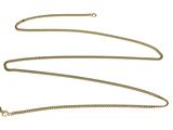 an image of a long gold chain with a clasp on a white background