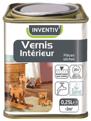 une image représentant un pot de peinture sur lequel figure un cheval à bascule en bois