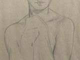 dessin au crayon représentant une femme coiffée d'un chapeau