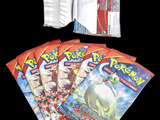 a lot of pokemon cards on a black background