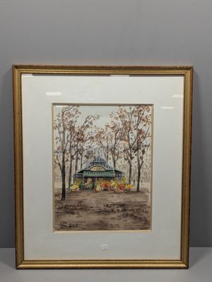 Max FORTE (1929-2014). La Place Bellecour à Lyon.