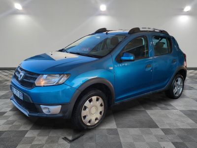 a picture of a blue car parked in a garage