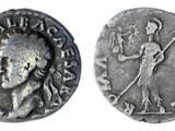 une pièce d'argent portant l'image d'un homme