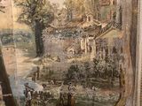 a picture of a painting on the wall of a room