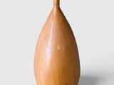 an image of a wooden gourd on a white background