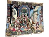 an image of a tapestry with a group of people on it
