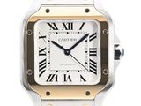 une photo d'une montre Cartier dont le cadran comporte des chiffres romains