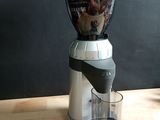 a blender that is sitting on a wooden table