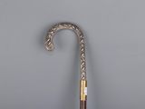 a close up of an umbrella with a handle